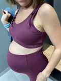 Burgundy Maternity Activewear set